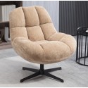 Fauteuil Pivotant Molo tissu sable VeryForma