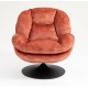 VeryForma Powder Pink Velvet Top Swivel Chair