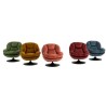 Fauteuil pivotant Top tissu velours rose poudré VeryForma