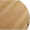 Tavolino rotondo Olen in legno impiallacciato rovere VeryForma