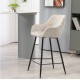 Set of 2 Ibis Chairs Canvas Chenille Taupe VeryForma