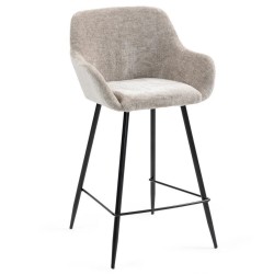 Conjunto de 2 cadeiras Ibis Canvas Chenille Taupe VeryForma