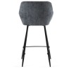 Lot de 2 Chaises Plan de Travail Ibis tissu chenille gris VeryForma