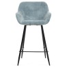 Lot de 2 Chaises Plan de Travail Ibis tissu chenille céladon VeryForma