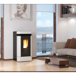 La Nordica Extraflame Lucia 12 kW Estufa de Pellets Canalizada Taupe