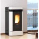 Lucia Plus pelletkachel met kanalen 12 kW La Nordica Extraflame Wit