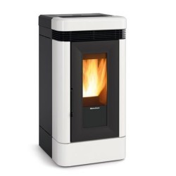 Stufa a pellet canalizzata Lucia Plus 12 kW La Nordica Extraflame Bianco