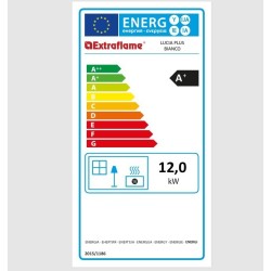 Lucia Plus Pelletofen mit Kanal 12 kW La Nordica Extraflame Weiß