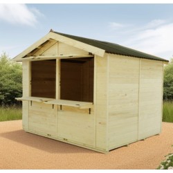 Sylva Fichtenholz Händlerstand 3 x 2,4 m Habrita 7,2m2