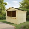 Sylva Fichtenholz Händlerstand 3 x 2,4 m Habrita 7,2m2