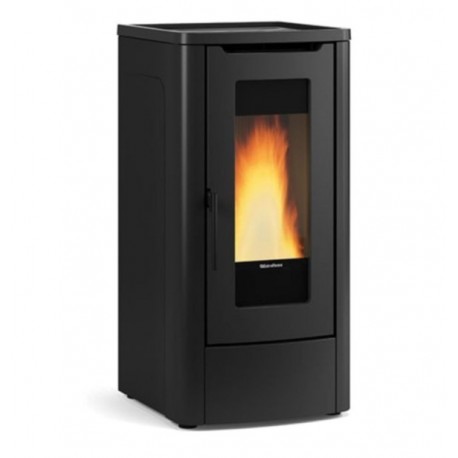 Fogão a pellets canalizado Dahiana Plus VFS 10 kW La Nordica Extraflame preto