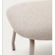 Lina footstool beige chenille fabric and VeryForma