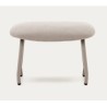 Lina footstool beige chenille fabric and VeryForma