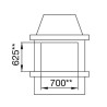 Einsätze für Pellets Comfort P70 Air Plus La Nordica Extraflame 10kW