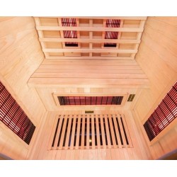 Sauna Duo in abete rosso a infrarossi per 2 persone VerySpas