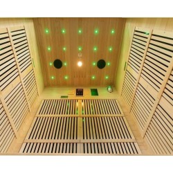 Infrarot-Twin-Panorama-2-Sitzer-Sauna in VerySpas Fichte