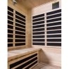 Sauna de infrarrojos panorámica de 4 plazas Quatro en VerySpas Spruce