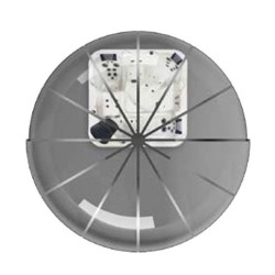 Sfero Abrilios Recinzione Rotonda Scorrevole 3,74m Transprente