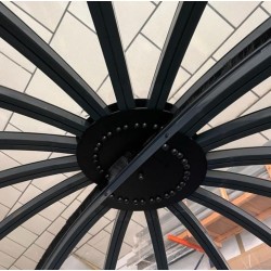 Abrigo deslizante redondo Sfero Abrilios 3,90m transparente