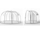 Sfero Abrilios Round Sliding Shelter 3,90m Transparent