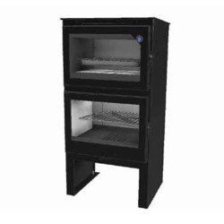 Holzofen mit Istan Stahlofen 8,5kW mit Ferlux Ständer