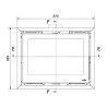 Ferlux F-800 Large 9,4 kW Inserto in legno turboventilato