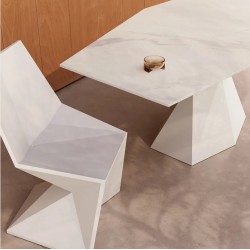 Ensemble Vertex Table et 2 Chaises Vondom Blanc