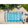 Abrilios Low Zen Pool Enclosure Telescopic for Pool 600x300