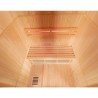 Sauna vapeur 4.5 kW Nordic Panoramic 2 places Poêle Harvia UniSpas