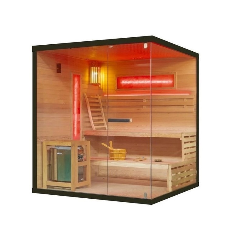 Sauna vapeur Corner Panoramic 4 places UniSpas