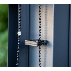 Rideau Store Latéral Pergola Bioclimatique Habrita 3m