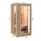 Saulo Infrared Spruce Sauna 1 place VerySpas