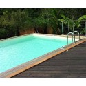 Piscina in legno Sunwater 550x300 H140cm Liner beige Ubbink