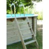 Piscine Bois Ubbink Azura 355x490 H130 Liner Beige