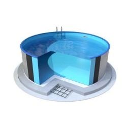 Piscina Redonda Azuro Ibiza 500 H150