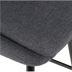 Snack chair en tela gris oscuro y Metal de Ari VeryForma