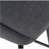 Snack chair en tela gris oscuro y Metal de Ari VeryForma