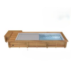 Urban Pool Wooden 600x250xH133 Cover Heating Filtration Chest BWT
