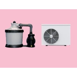 Swimming pool urban wood connected cover heating filtration trunk 420 BWT