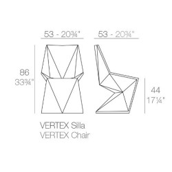 Silla Vertex Silla Vondom Azul