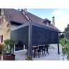 Bioclimatic Pergola 2 Side Curtains 10.80 m2 anthracite aluminium Habrita