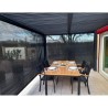 Bioclimatic Pergola 2 Side Curtains 10.80 m2 anthracite aluminium Habrita