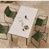 Arvin Swirl Stuhl aus beigem Chenille-Stoff und Beinen aus VeryForma-Eichenholz