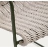 Cadeira Arvin Swirl em tecido chenille bege e pernas de madeira de carvalho VeryForma