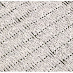 Repose-pieds de jardin Rina en acier vert et corde Gris écru VeryForma