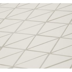 Arvin Swirl Chair in Beige Chenille Fabric and VeryForma Oak Wood Legs