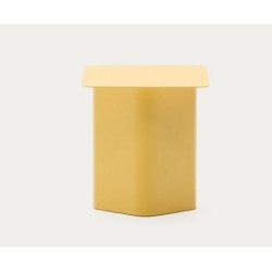 Table d'appoint en fer jaune Avin 42x42cm VeryForma