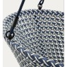Aliga Hängesessel aus Aluminium und blauem Rattan VeryForma