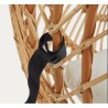 Cadeira Suspensa Kate em Rattan Natural e Aço VeryForma