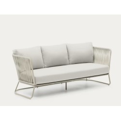 Sofá exterior Saco de 3 lugares em corda e aço VeryForma